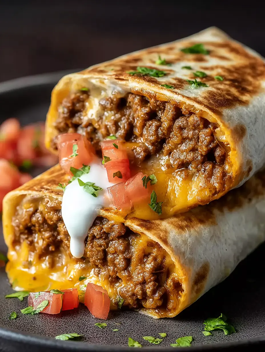A delicious plate of Taco Bell Beefy Melt Burrito Copycat: The Ultimate Crispy, Cheesy Recipe