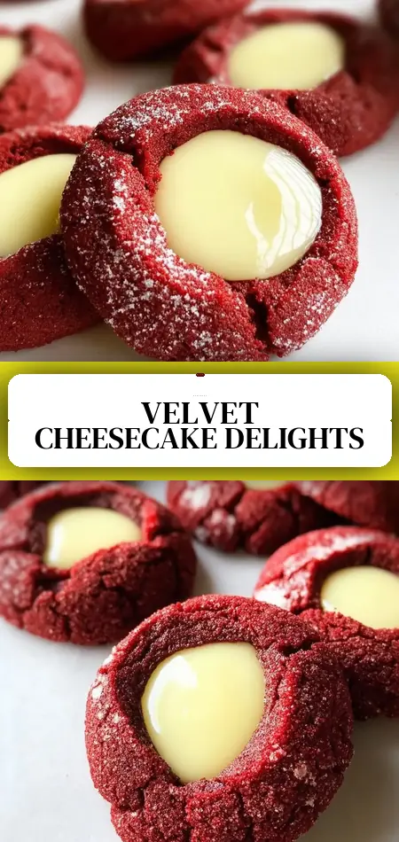 Red Velvet Cheesecake Thumbprints