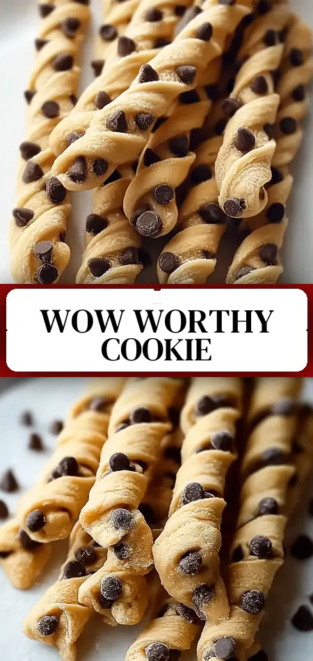 Chocolate Chip Cookie Dough Twists That Wow Every Guest