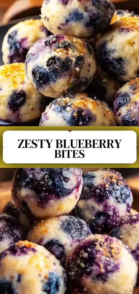 Lemon Blueberry Cottage Cheese Protein Bites